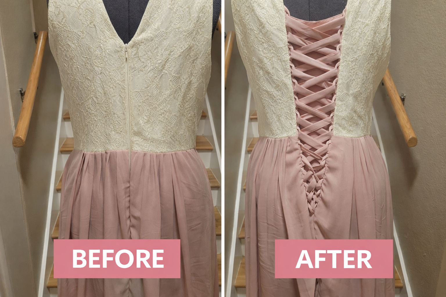 Professional formal wear alterations